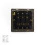 Soho Lighting Black Nickel 3 Gang 2 Way 10A Light Switch Blk Ins Screwless