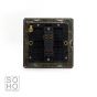 Soho Lighting Black Nickel 1 Gang Intermediate Switch Black Ins 10A Screwless