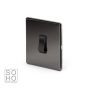 Soho Lighting Black Nickel 1 Gang Intermediate Switch Black Ins 10A Screwless
