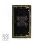 Soho Lighting Black Nickel 45A 1 Gang Double Pole Switch Double Plate Blk Ins Screwless