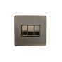Antique Brass 3 gang switch