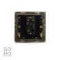 Soho Lighting Brushed Chrome 1 Gang 2 Way Toggle Switch Screwless