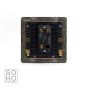 Soho Lighting Antique Brass 1 Gang Toggle Light Switch 2 Way