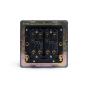Soho Lighting Black Nickel 2 Gang Intermediate Toggle Switch Screwless