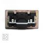 Soho Lighting Brushed Chrome 2 Gang Double 3.1 Amp USB Socket Wht Ins Screwless