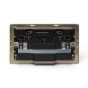 Soho Lighting Brushed Brass 13A 2 Gang DP Fast Charge 4.8amp USB Socket Blk Ins Screwless