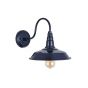 Argyll Industrial Wall Light Squid Ink Navy Blue - Soho Lighting