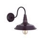 Mulberry Red Burgundy Industrial Wall Light - Argyll - Soho Lighting
