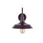 Mulberry Red Burgundy Industrial Wall Light - Argyll - Soho Lighting