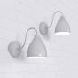 Satin Grey Haze Vintage Wall Light - Oxford - Soho Lighting