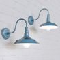 Argyll Industrial Wall Light Aston Blue - Soho Lighting