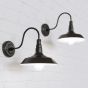 Matt Black Industrial Wall Light - Argyll - Soho Lighting