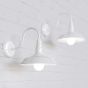 Pure White Industrial Bedroom Wall Light - Argyll - Soho Lighting
