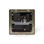 Soho Fusion Antique Copper & Brushed Chrome 5 Amp Socket with Switch Screwless