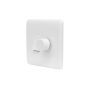 Lieber Silk White Dimmer and Rocker Switch Combo (2 Way Switch & Trailing Dimmer)