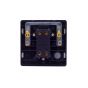 Lieber Brushed Copper 13A Switched Fused Connection Unit (FCU) - Black Insert Screwless
