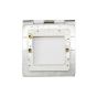 Soho Lighting White Metal 1 Gang 2 x25mm EM-Euro Module Floor Plate