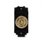 Soho Lighting Brushed Brass 20A 2 Way & Off Retractive LT3-Toggle Switch Module