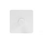 White Metal Dimmer Switch Flat Plate Screwless