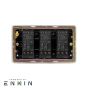 Soho Lighting Old Brass 3 Gang 2 Way Intelligent Trailing Dimmer Switch 150W LED (300w Halogen/Incandescent)