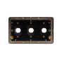 Soho Lighting Black Nickel Flat Plate 3 Gang LT3 Toggle Plate ONLY
