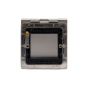 Soho Lighting Brushed Chrome Black Insert Flat Plate 2 x25mm EM-Euro Module Floor Plate