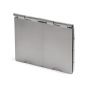 Soho Lighting Brushed Chrome Black Insert Flat Plate 4 x25mm EM-Euro Module Floor Plate