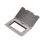Soho Lighting Brushed Chrome Black Insert Flat Plate 4 x25mm EM-Euro Module Floor Plate