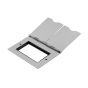 Soho Lighting Polished Chrome Black Insert Flat Plate 4 x25mm EM-Euro Module Floor Plate