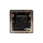 Soho Lighting Black Nickel 13A Unswitched Fused Connection Unit (FCU) Flex Outlet Blk Ins Screwless