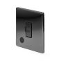 Soho Lighting Black Nickel 13A Unswitched Fused Connection Unit (FCU) Flex Outlet Blk Ins Screwless