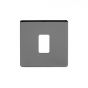 Soho Lighting Black Nickel 1 Gang Grid Plate Screwless