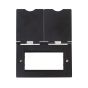 Soho Lighting Matt Black 4 x25mm EM-Euro Module Floor Plate