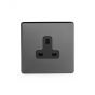 Unswitched black socket