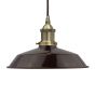 Burgundy Red Small Trinity Metal Painted Pendant Light