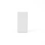 Soho Lighting White Blank Plate 25*50MM EM-Euro Module