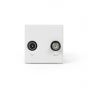 Soho Lighting White TV/SAT EM-Euro Module