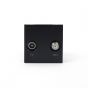Soho Lighting Black TV/SAT EM-Euro Module
