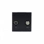 Soho Lighting Black TV/SAT EM-Euro Module