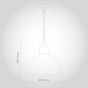 Leaden Grey Industrial Hallway Pendant Light - Wardour - Soho Lighting