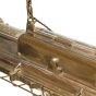 Soho Lighting Warwick Brass Large Statement Industrial Strip Light 