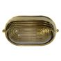 Soho Lighting Marlborough eyelid bulkhead, Solid Brass IP65, Prismatic Glass Outdoor & Bathroom Wall Light