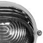 Marlborough Eyelid Bulkhead Nickel IP66 Art Deco IP66 Prismatic Glass Outdoor & Bathroom Wall Light