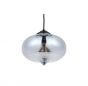 Soho Lighting Goslett Smoked Blown Glass Fish Bowl Pendant Light