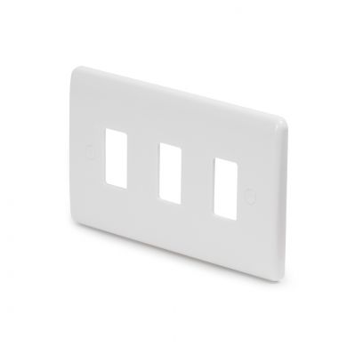 Lieber-Silk-White-3-Gang-Grid-Plate