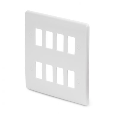8 gang grid switch Plate