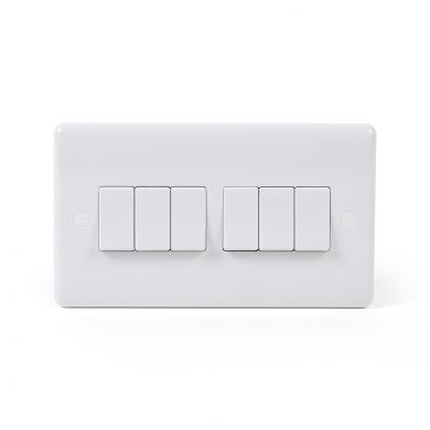 6 gang light switch