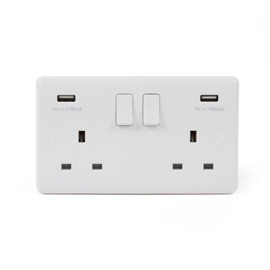2 Gang USB Socket