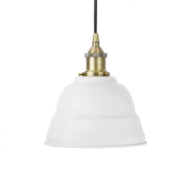 White Small Pendant Light - Lincoln
