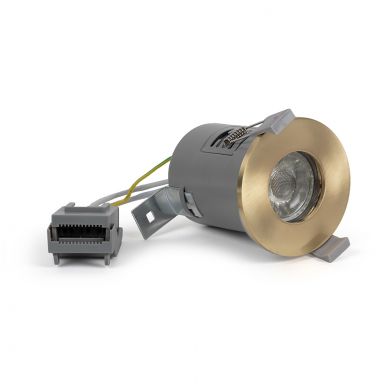 Brushed Brass GU10 Downlight
